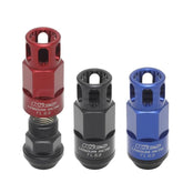 Project Kics EL53 Leggdura Shell Type Lock & Nut Set 20pc 12x1.25 Blue WEL5313U